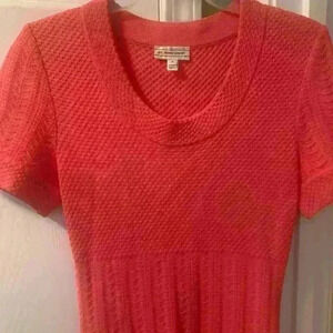 St John Sport Dress Sz P Petite Coral Knit